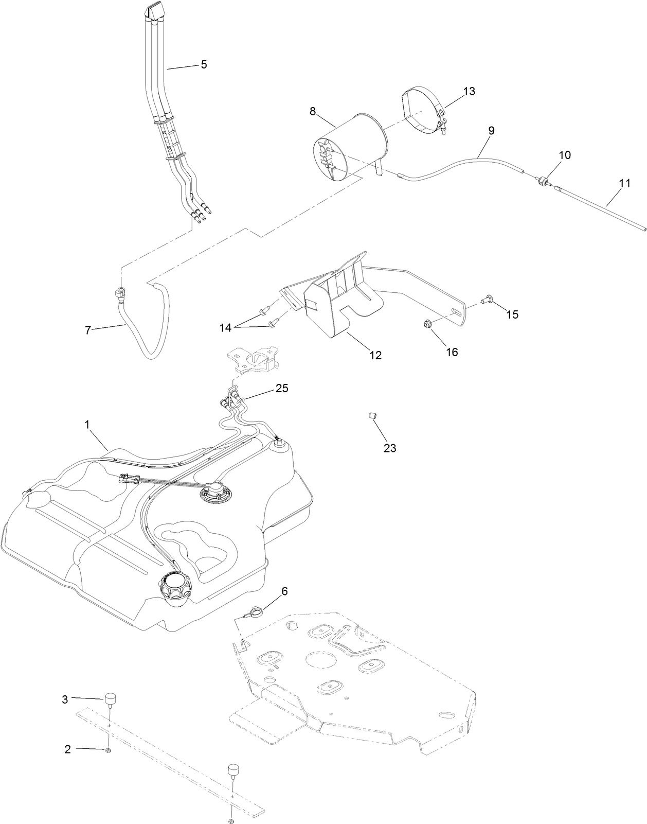 Fuel Tank Mounting Assembly