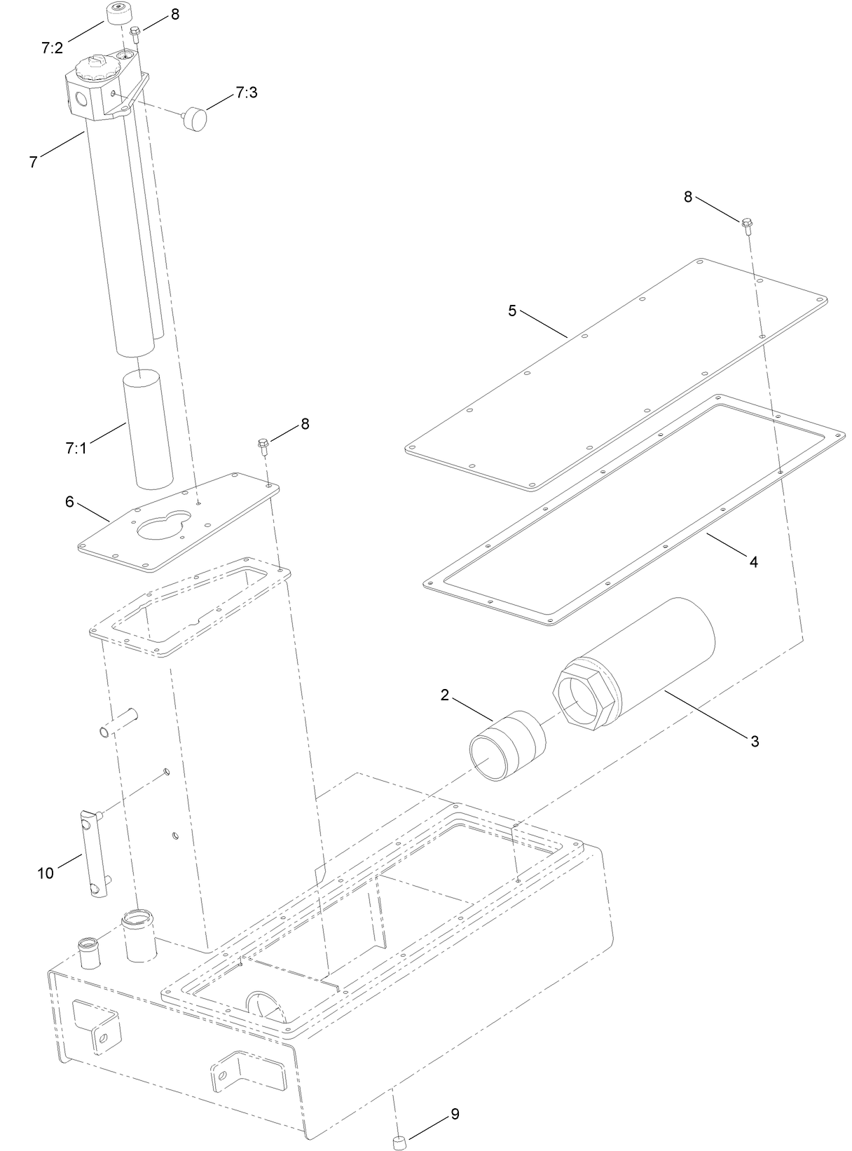 Hydraulic Tank Assembly No. 125-4511