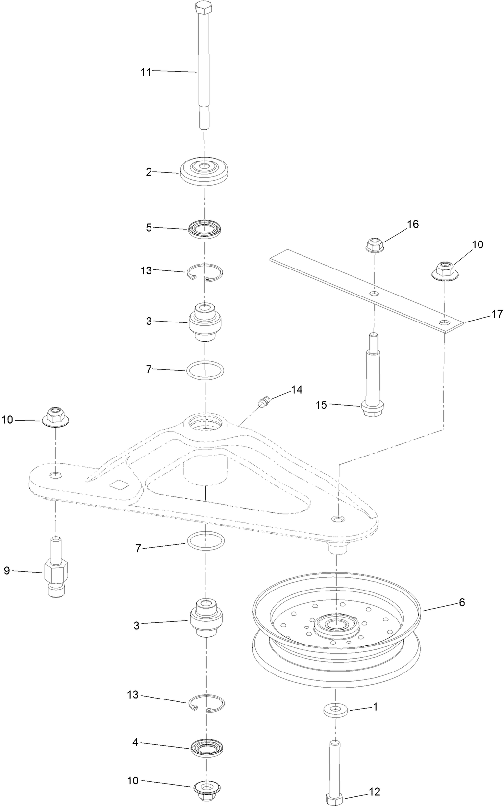 Deck Idler Assembly No. 126-1720