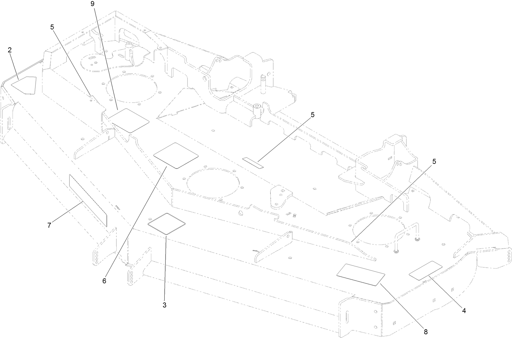 Deck Decal Assembly No. 125-9307