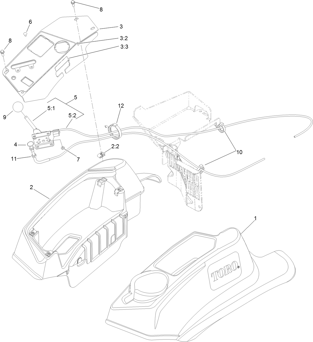 Fender, Console and Control Assembly