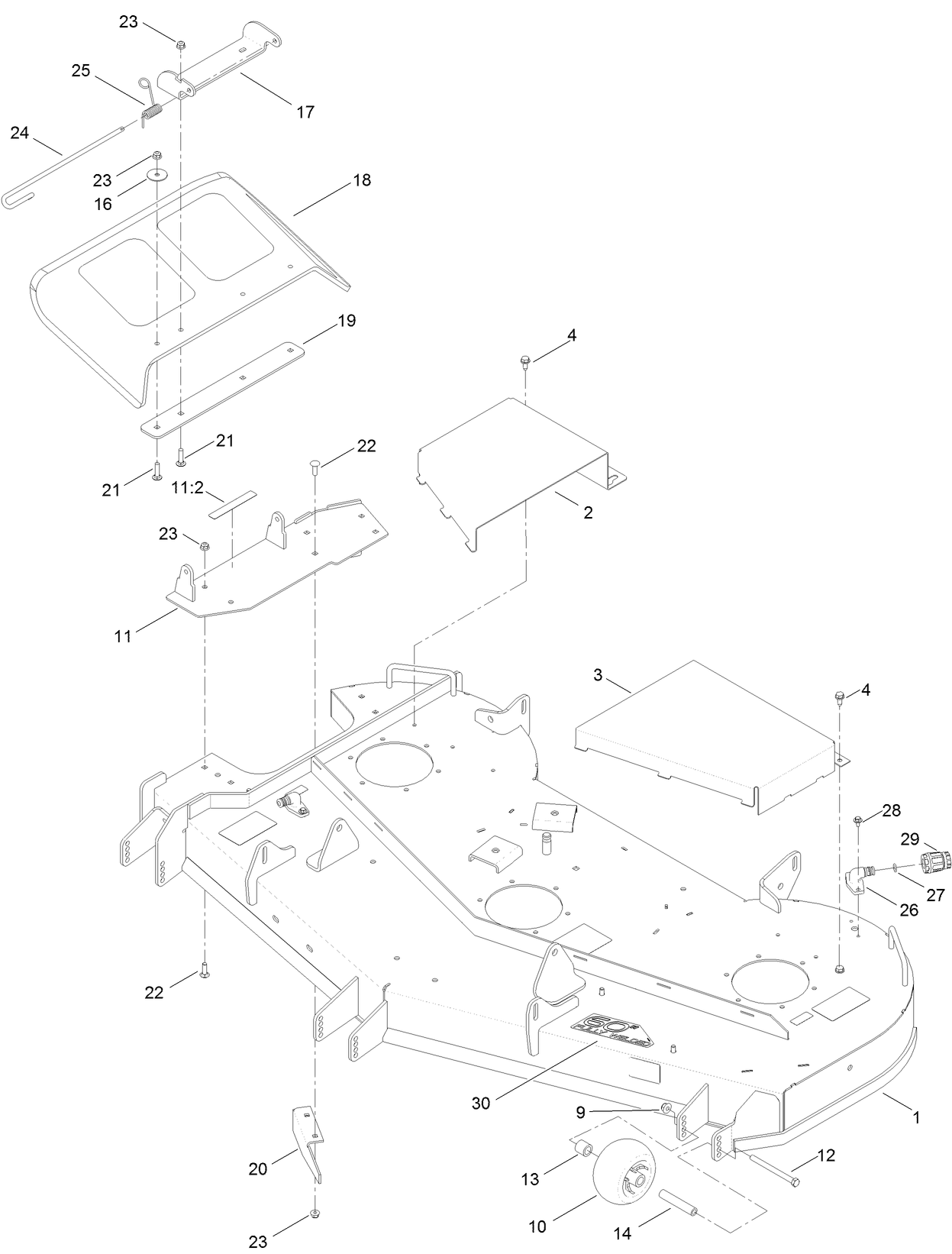 54 Inch Deck Assembly