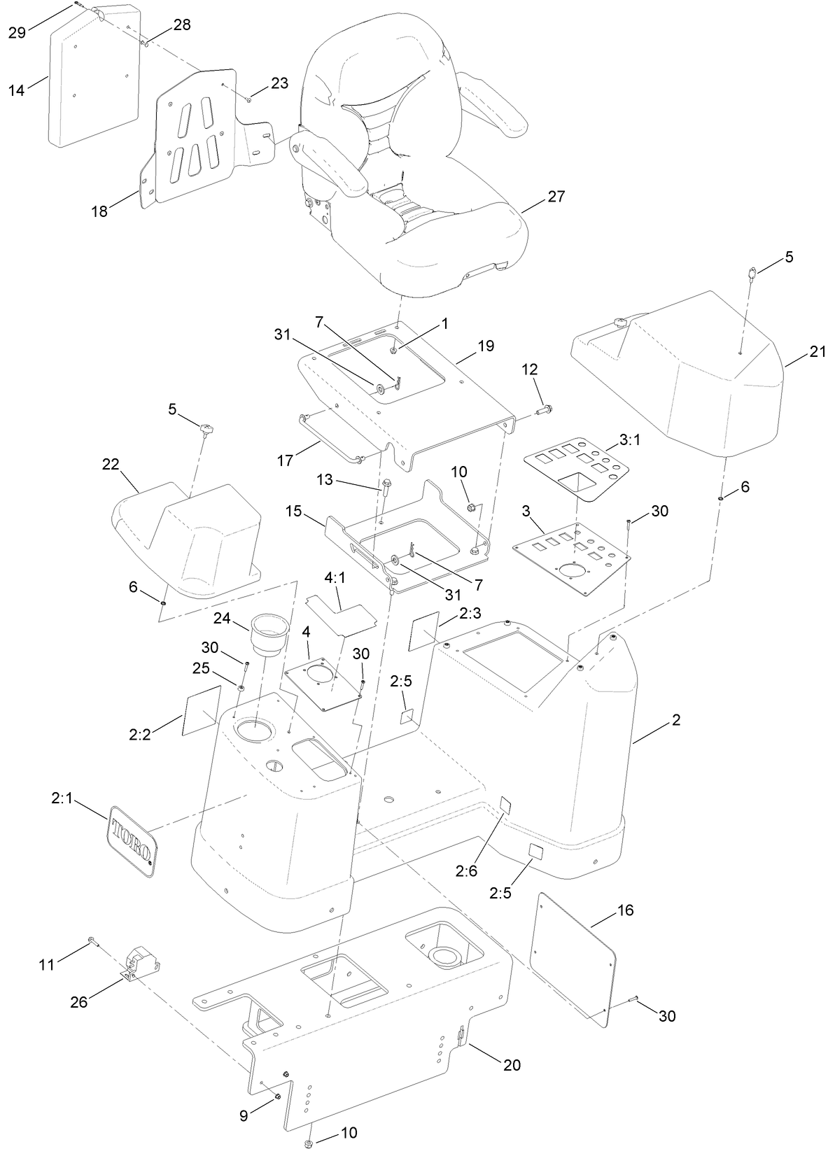 Operator Platform Assembly