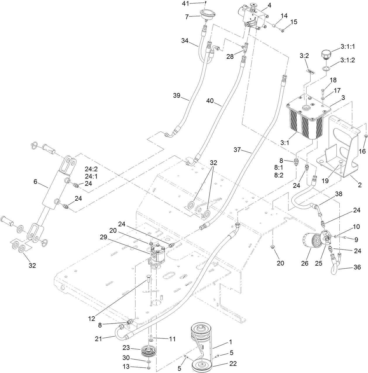 Auxiliary Hydraulic Assembly