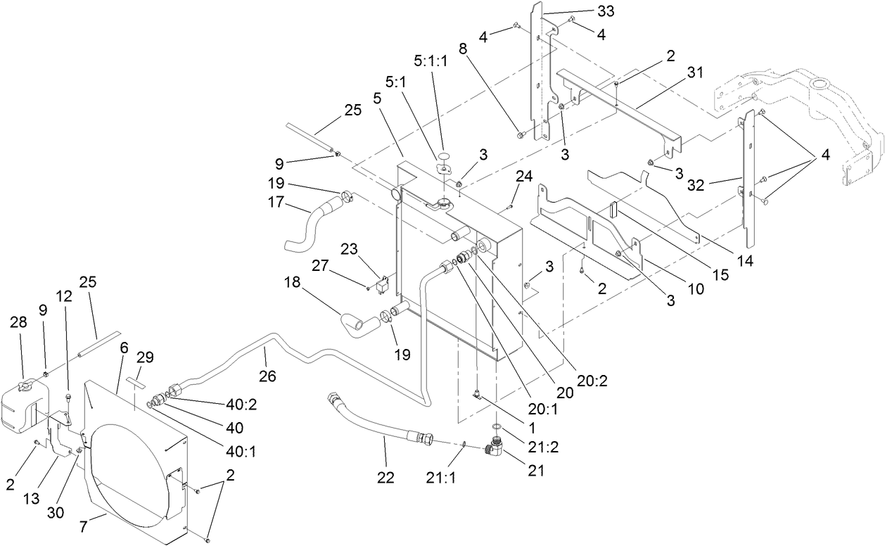 Radiator and Oil Cooler Assembly