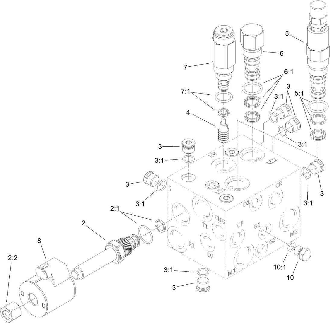 Hydraulic Manifold Assembly No. 121-3570