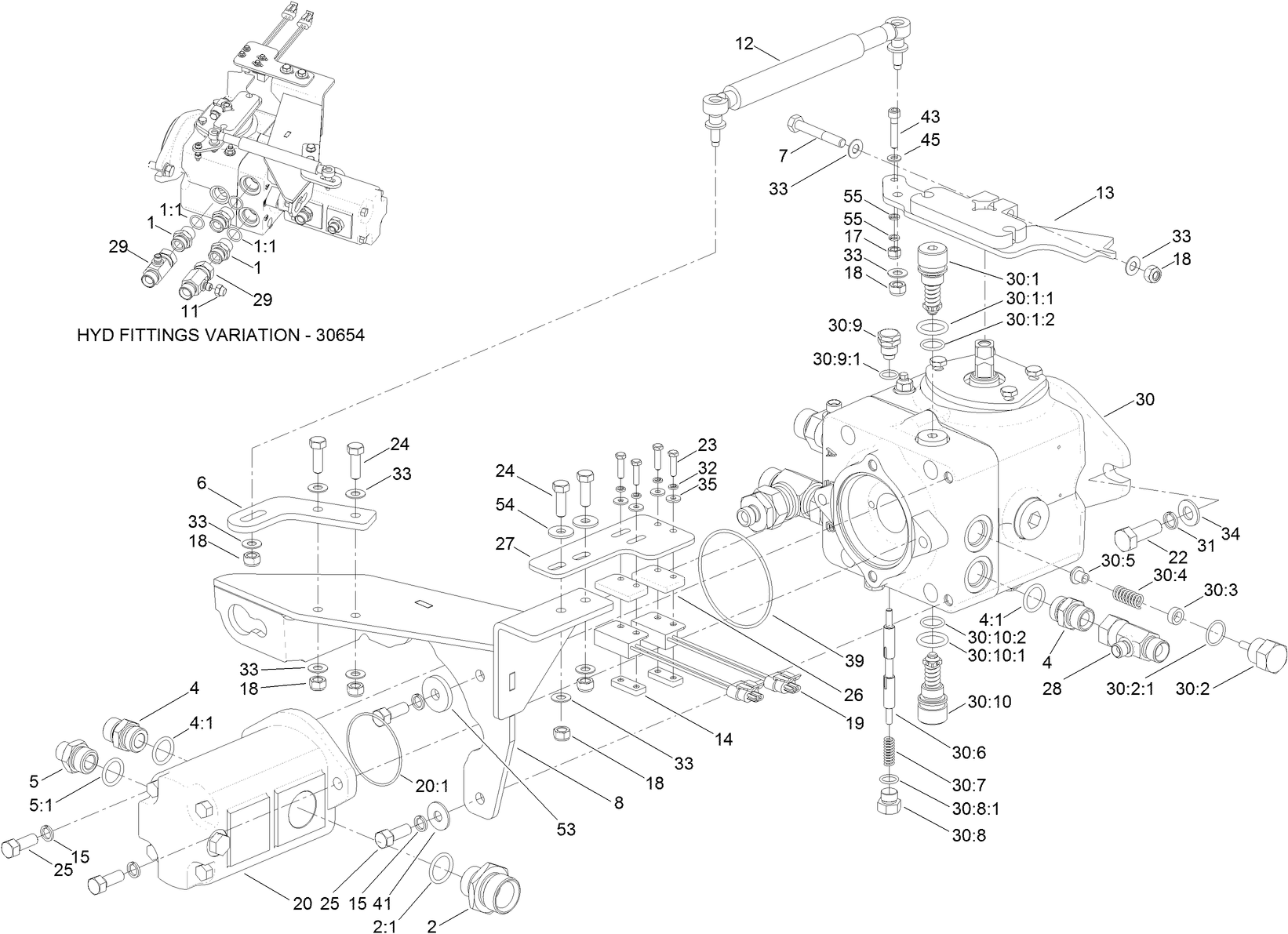 Transmission and Tandem Pump Assembly