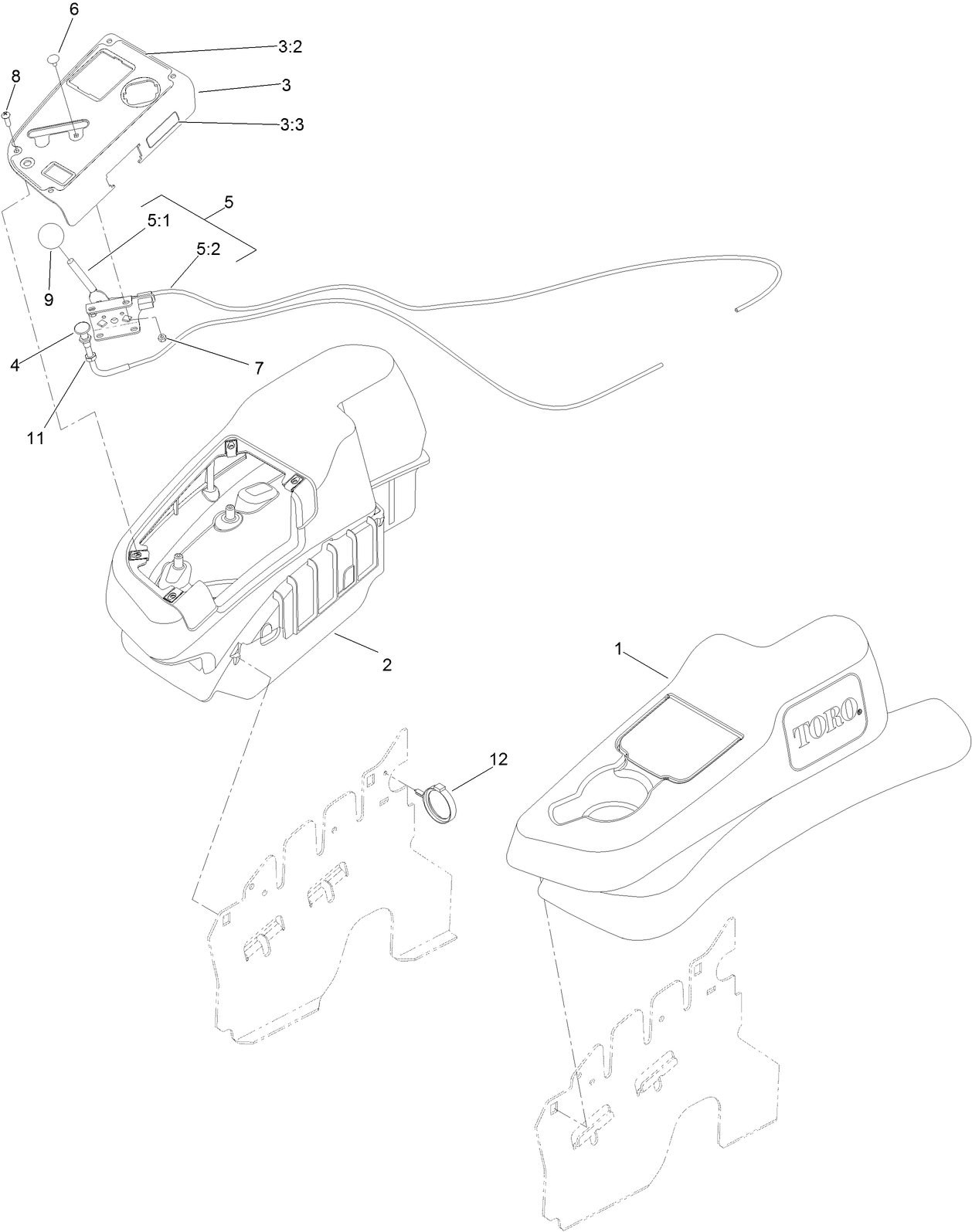 Fender, Console and Control Assembly