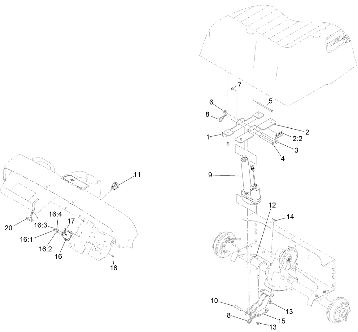 Electric Bed Lift Assembly