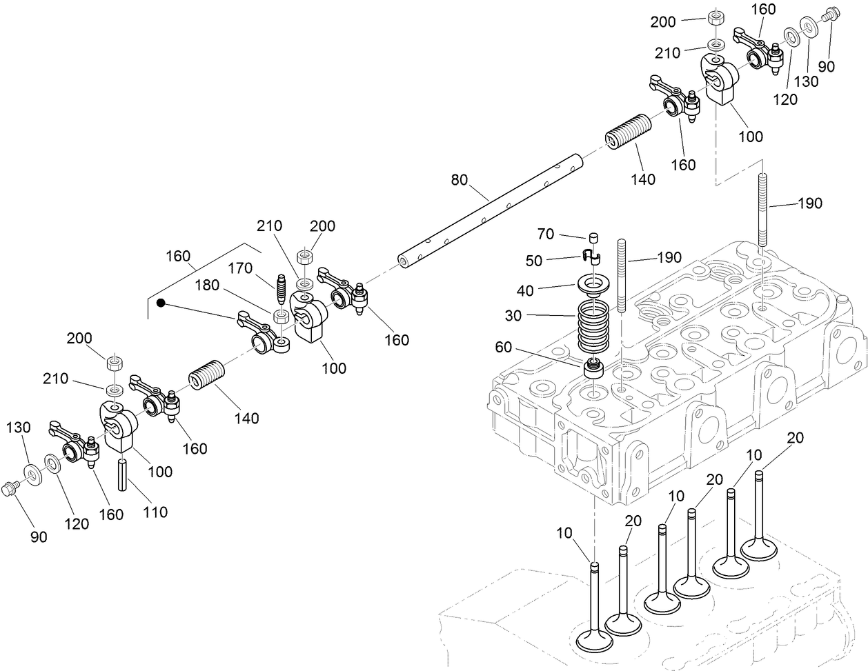 Valve and Rocker Arm Assembly