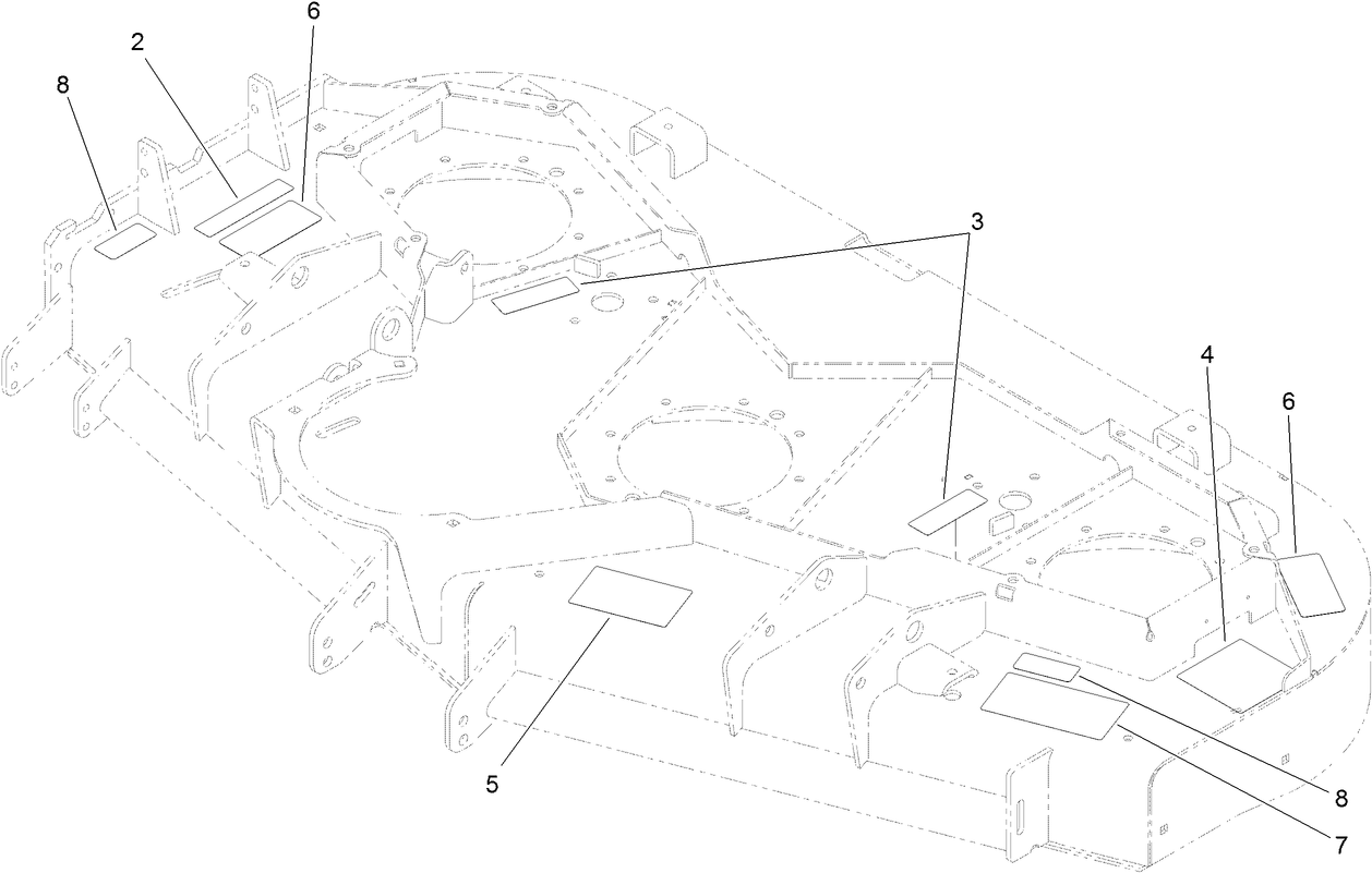 Deck and Decal Assembly No. 127-6467