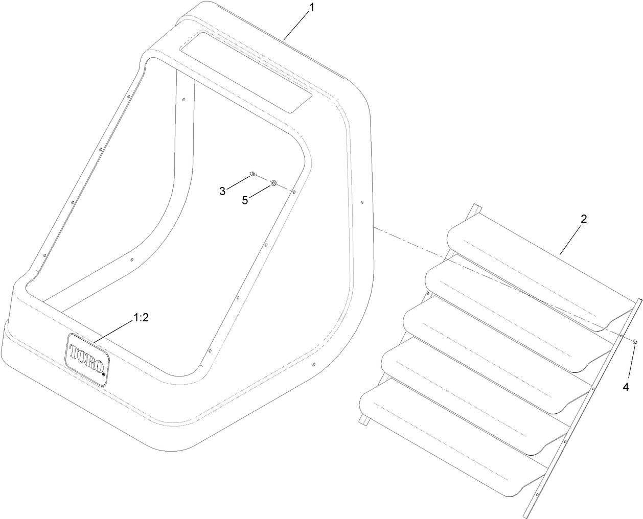 Rear Hood Assembly No. AU118302
