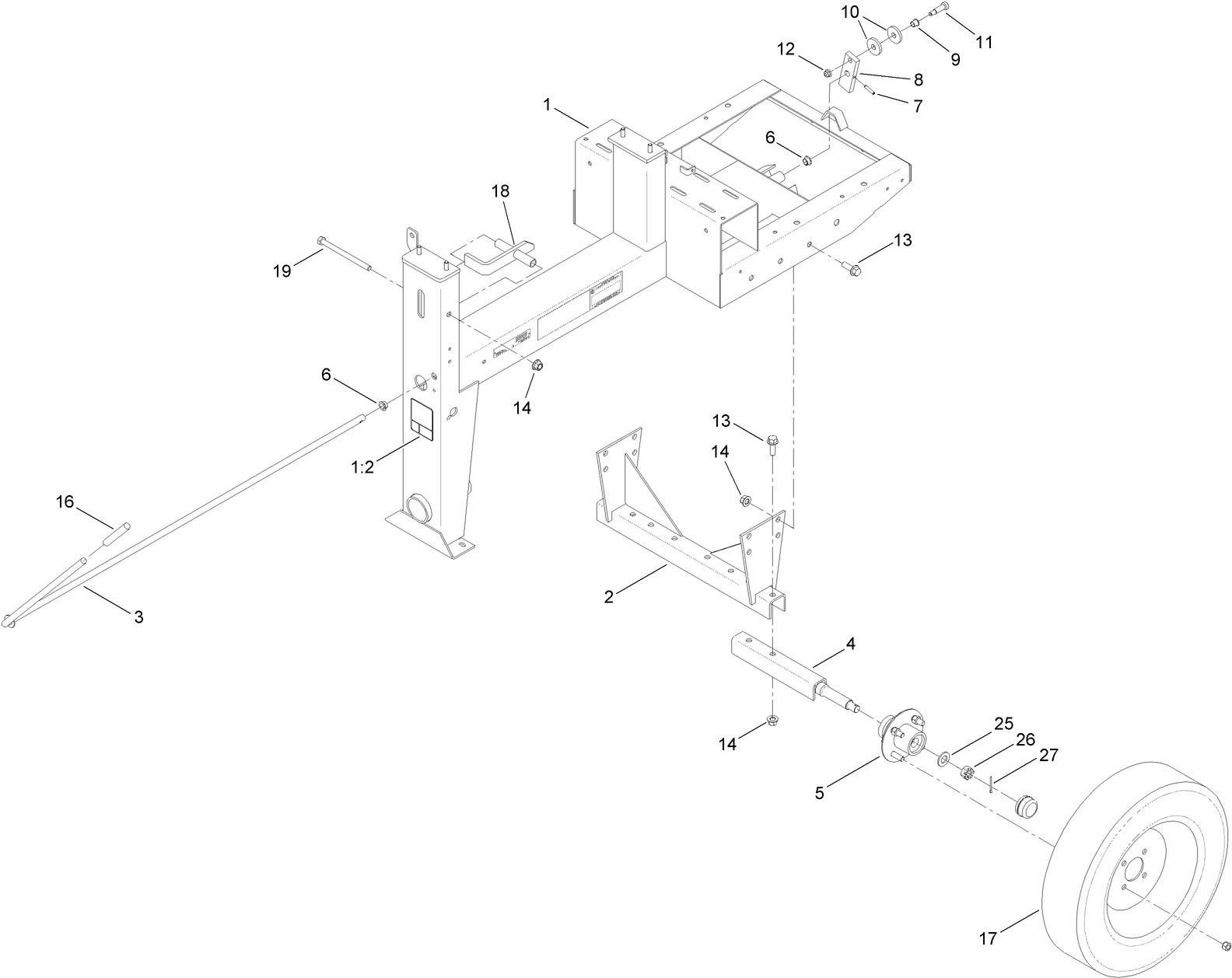 Frame and Axle Assembly