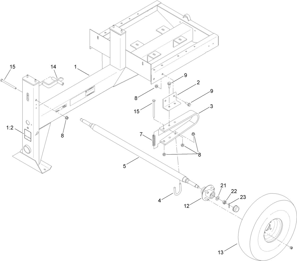 Frame and Axle Assembly