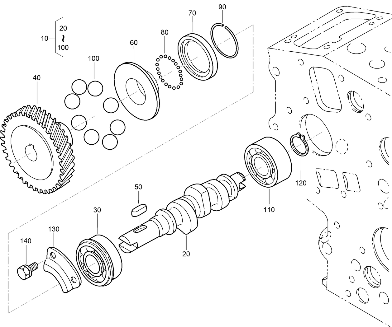 Fuel Camshaft Assembly