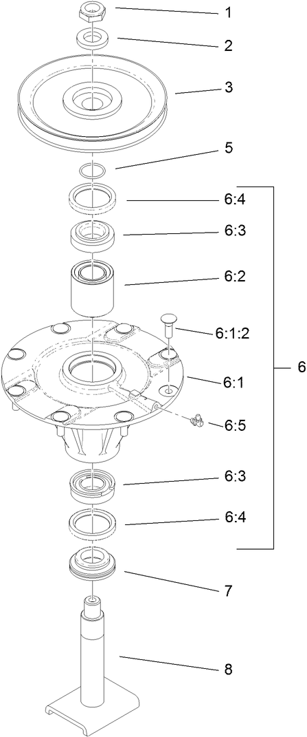 High Spindle Assembly No. 117-9233