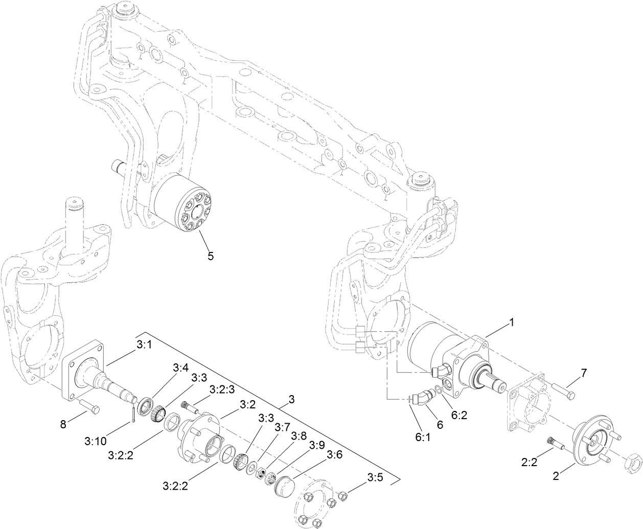 Wheel Motor and Spindle Assembly