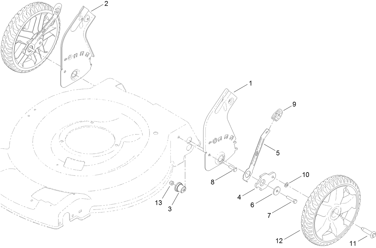 Height-of-Cut and Rear Wheel Assembly