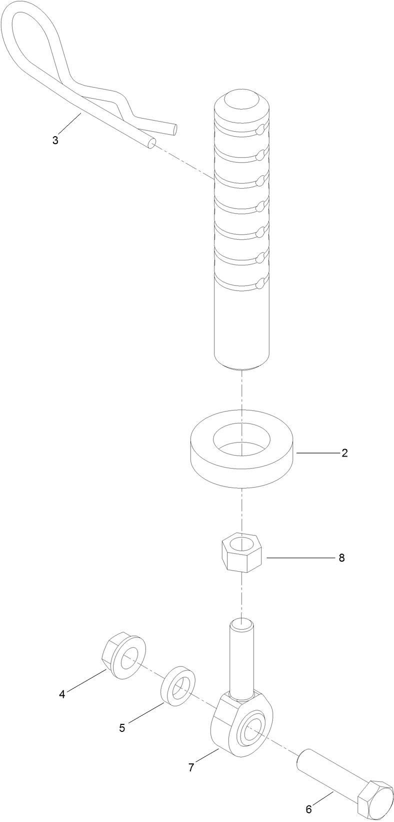 Rear Deck Height Adjustment  Assembly No. 109-0323