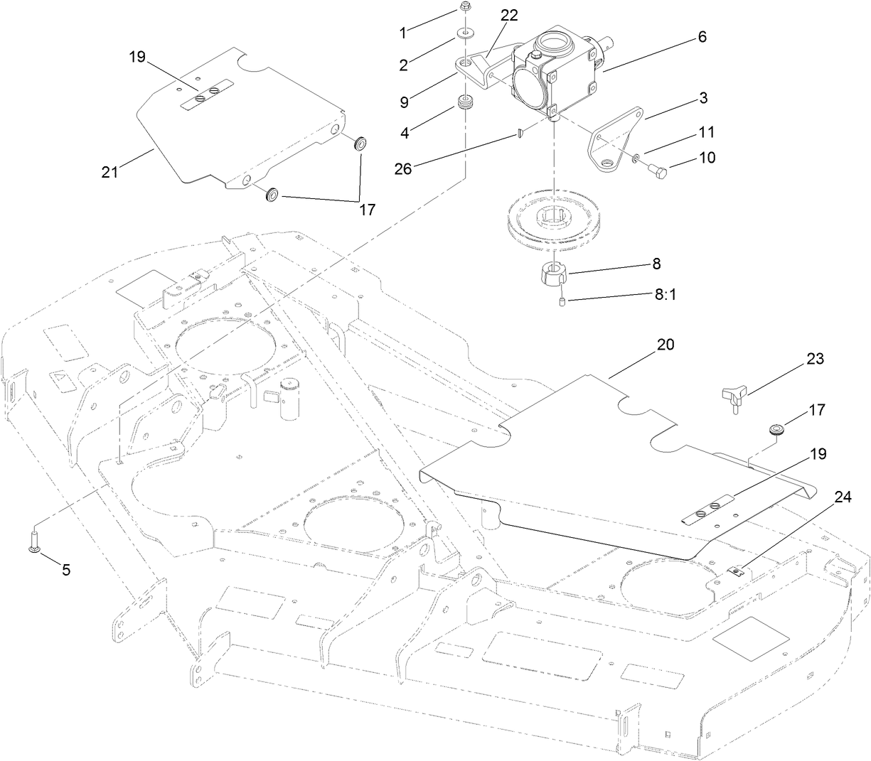 Cover and Gearbox Assembly