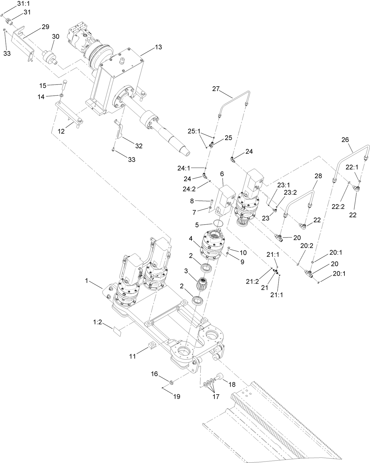 Carriage and Rotary Assembly