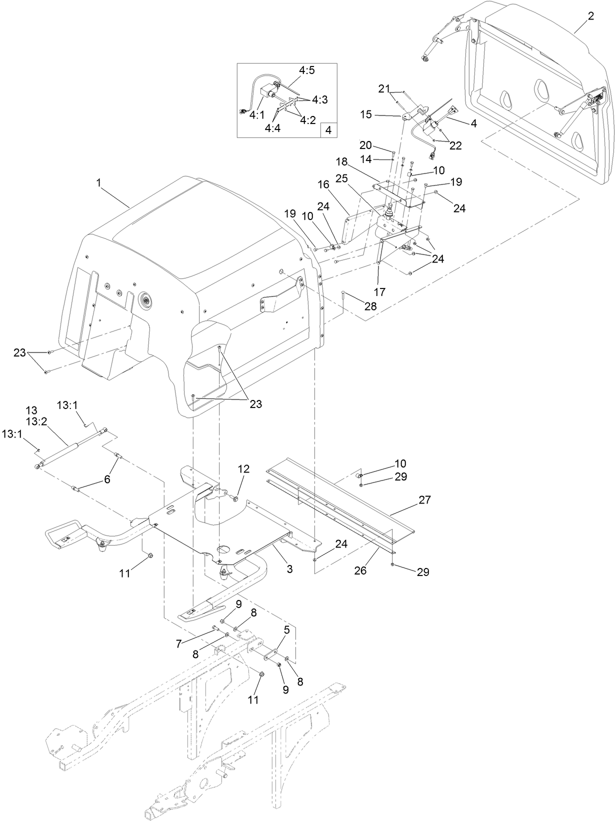 Hopper Mounting Assembly