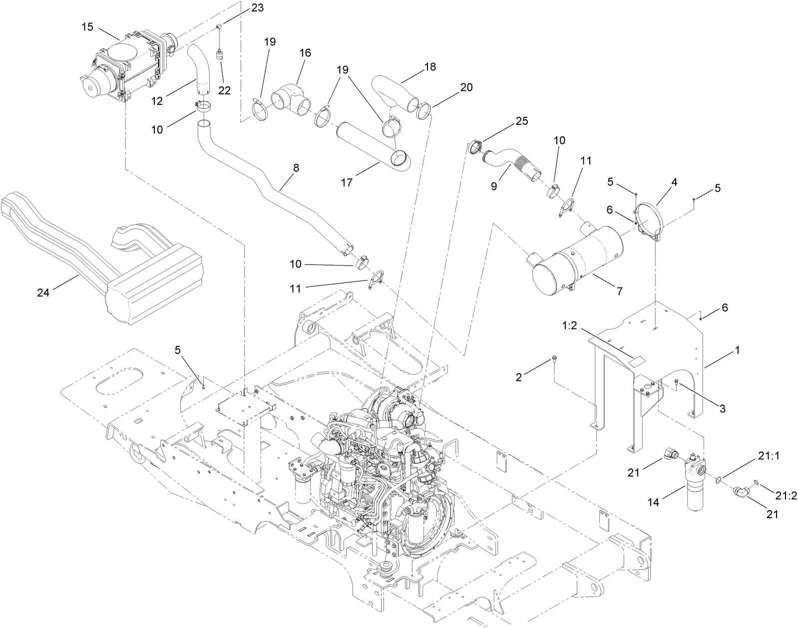 Engine Intake and Exhaust Assembly
