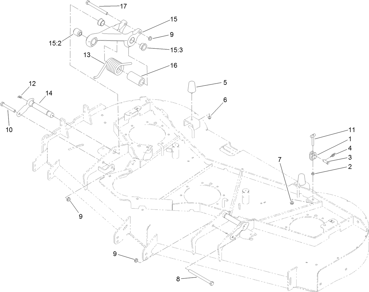 Adjustment Link and Bumper Assembly