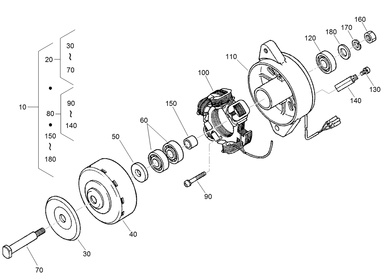Dynamo Component Assembly No. 100-2168