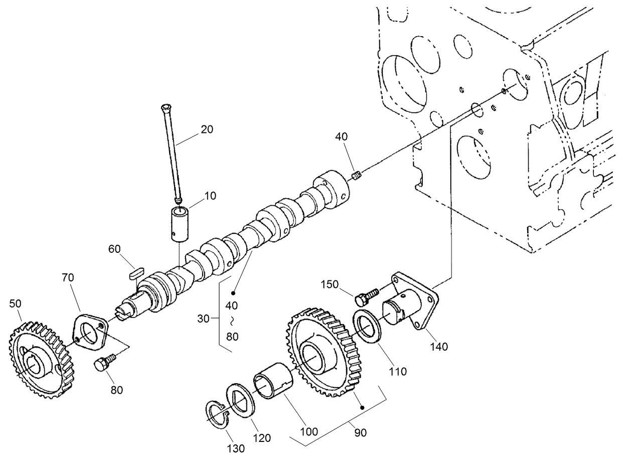 Cam Shaft and Idle Gear Assembly