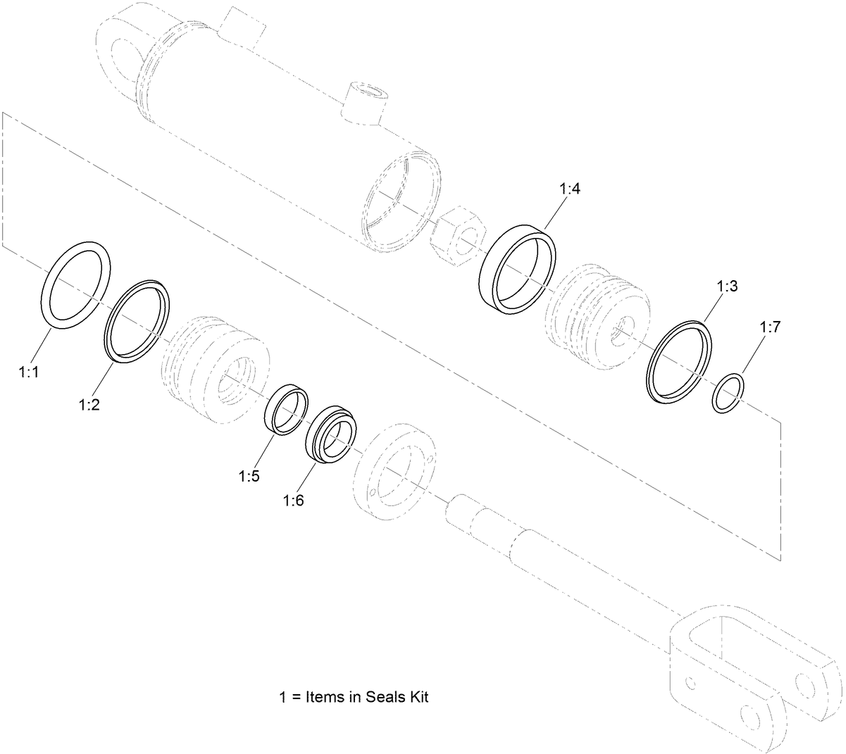 Hydraulic Cylinder Assembly No. 125-9400