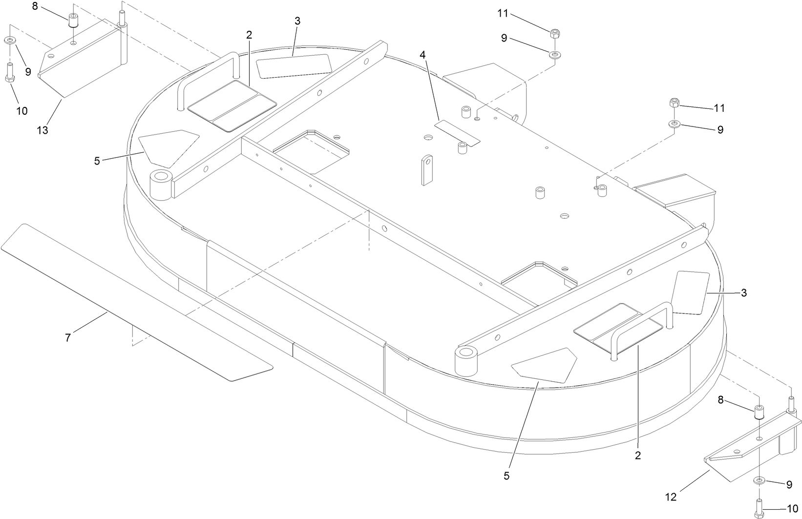 Deck Decal and Baffle Assembly No. 109-4373
