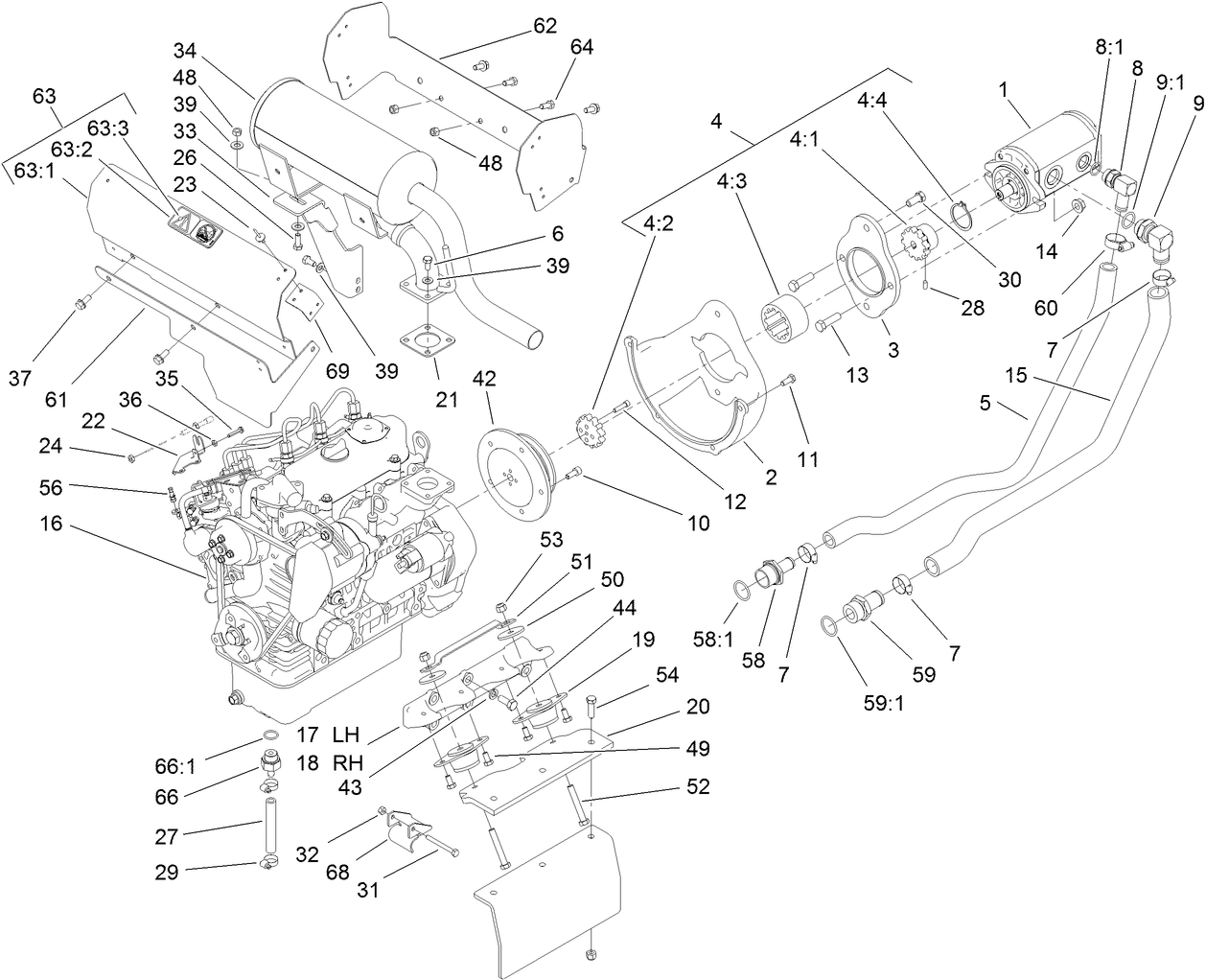 Hydraulic Pump and Filter Assembly