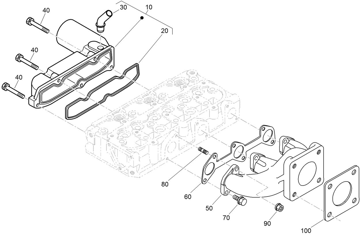 Inlet and Exhaust Manifold Assembly