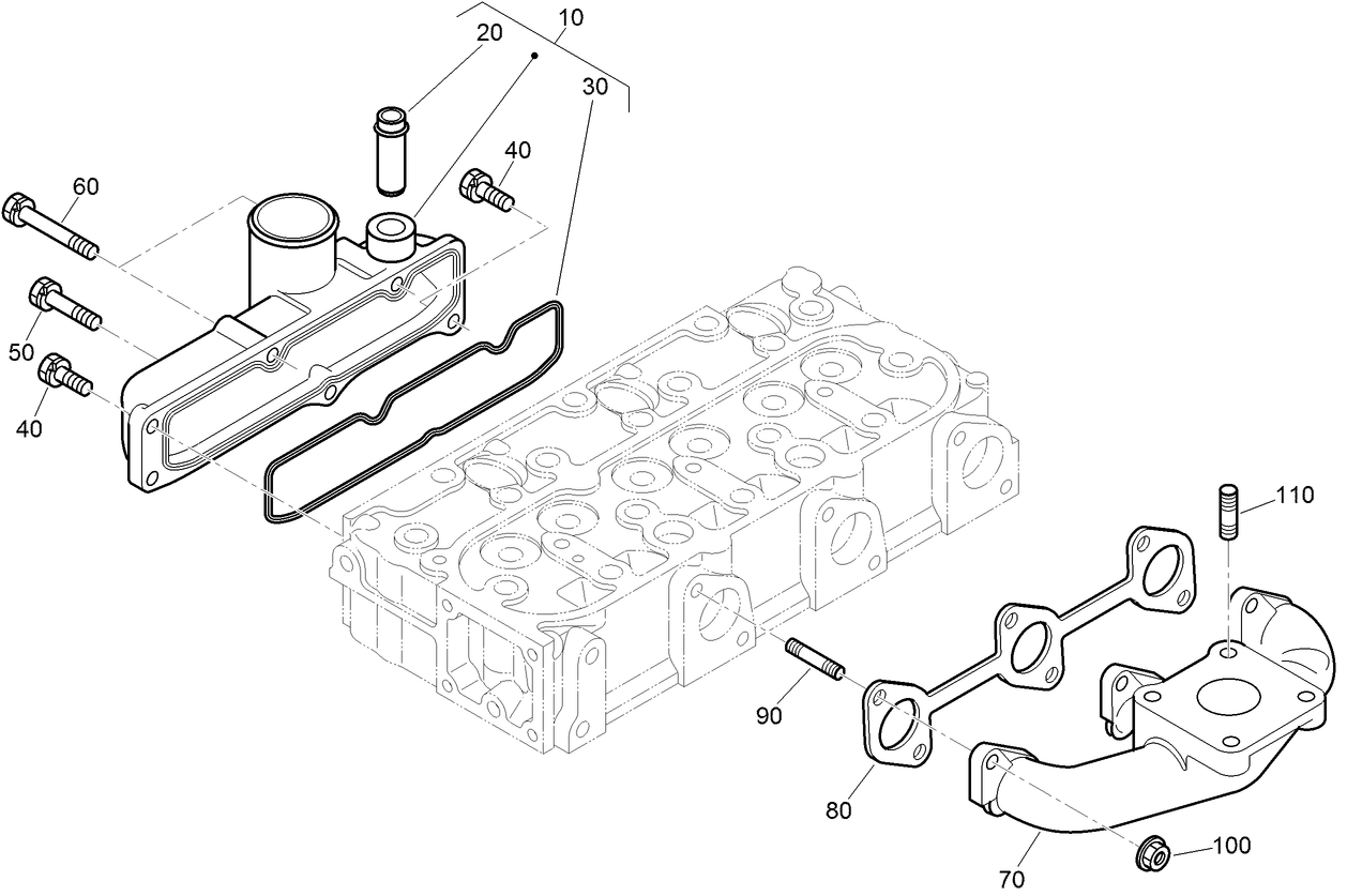 Inlet and Exhaust Manifold Assembly
