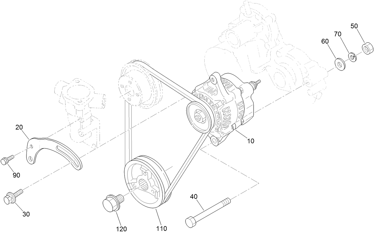 Alternator and Pulley Assembly