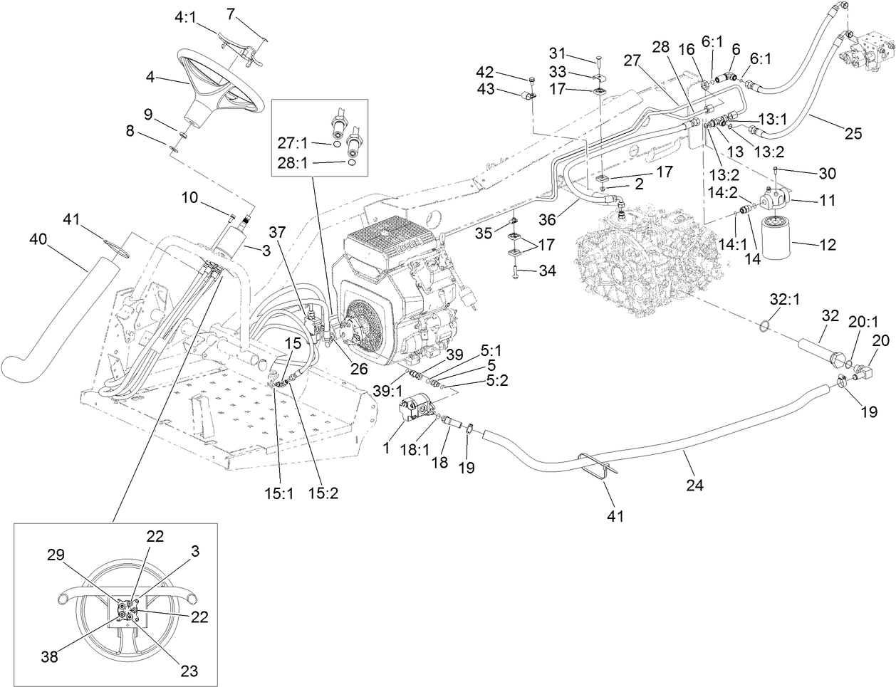 Hydraulic Steering Assembly