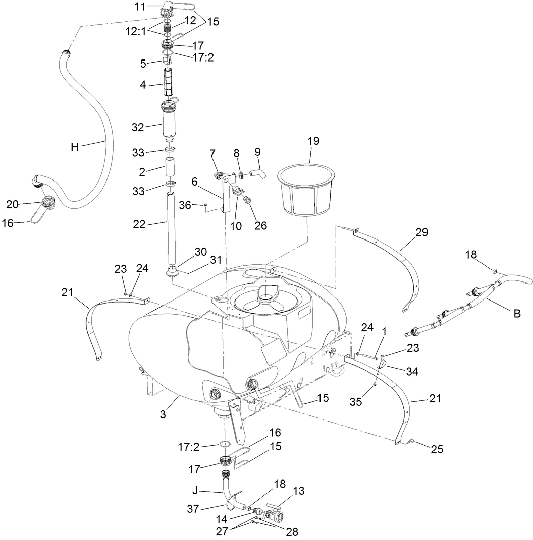 Spray Tank Assembly