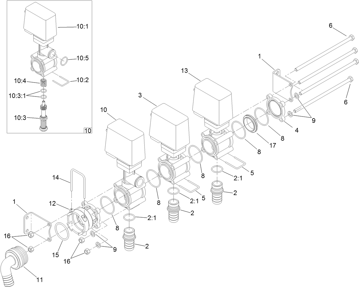 Agitation Manifold Valve Assembly