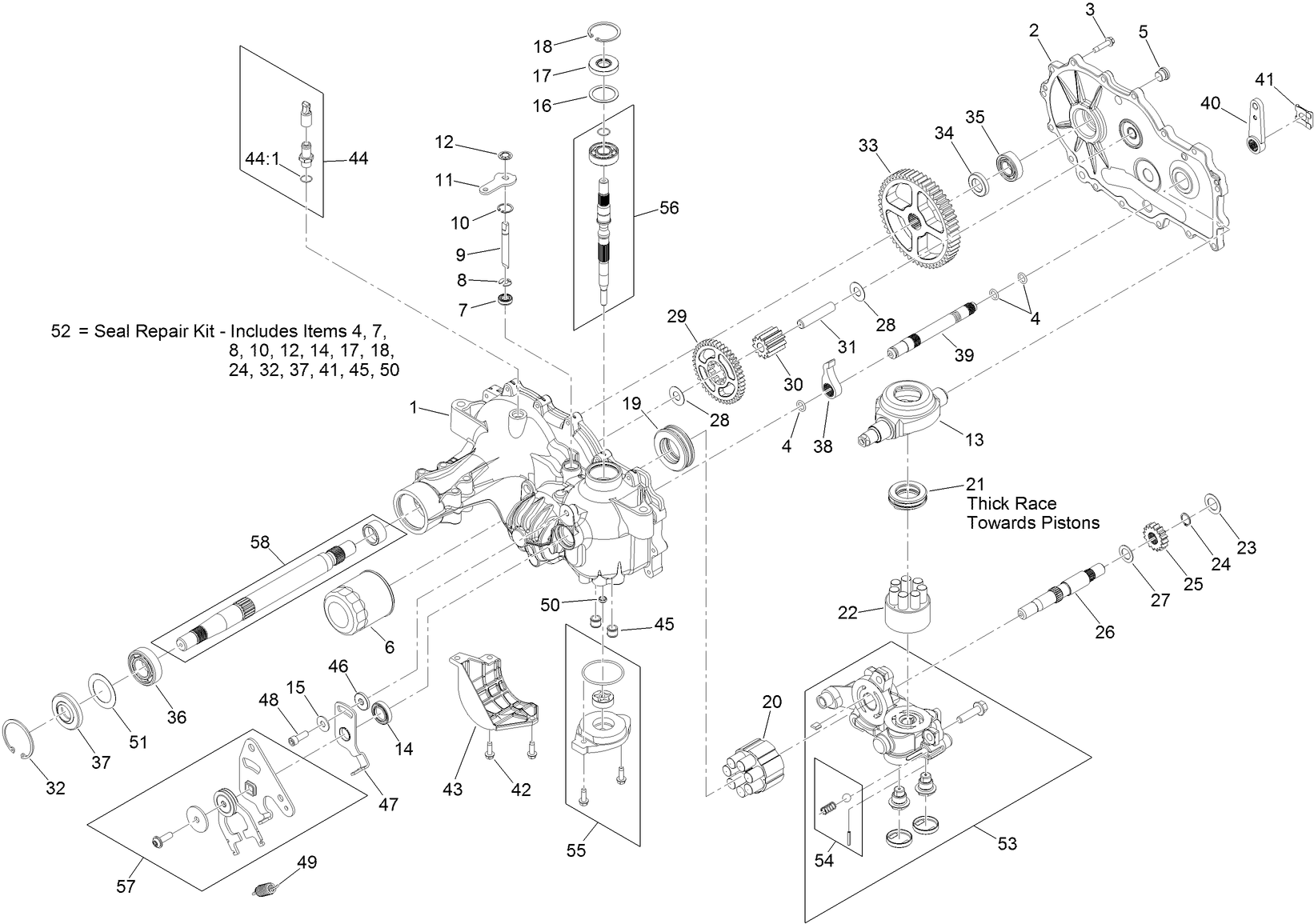 RH Transaxle Assembly No. 116-9712