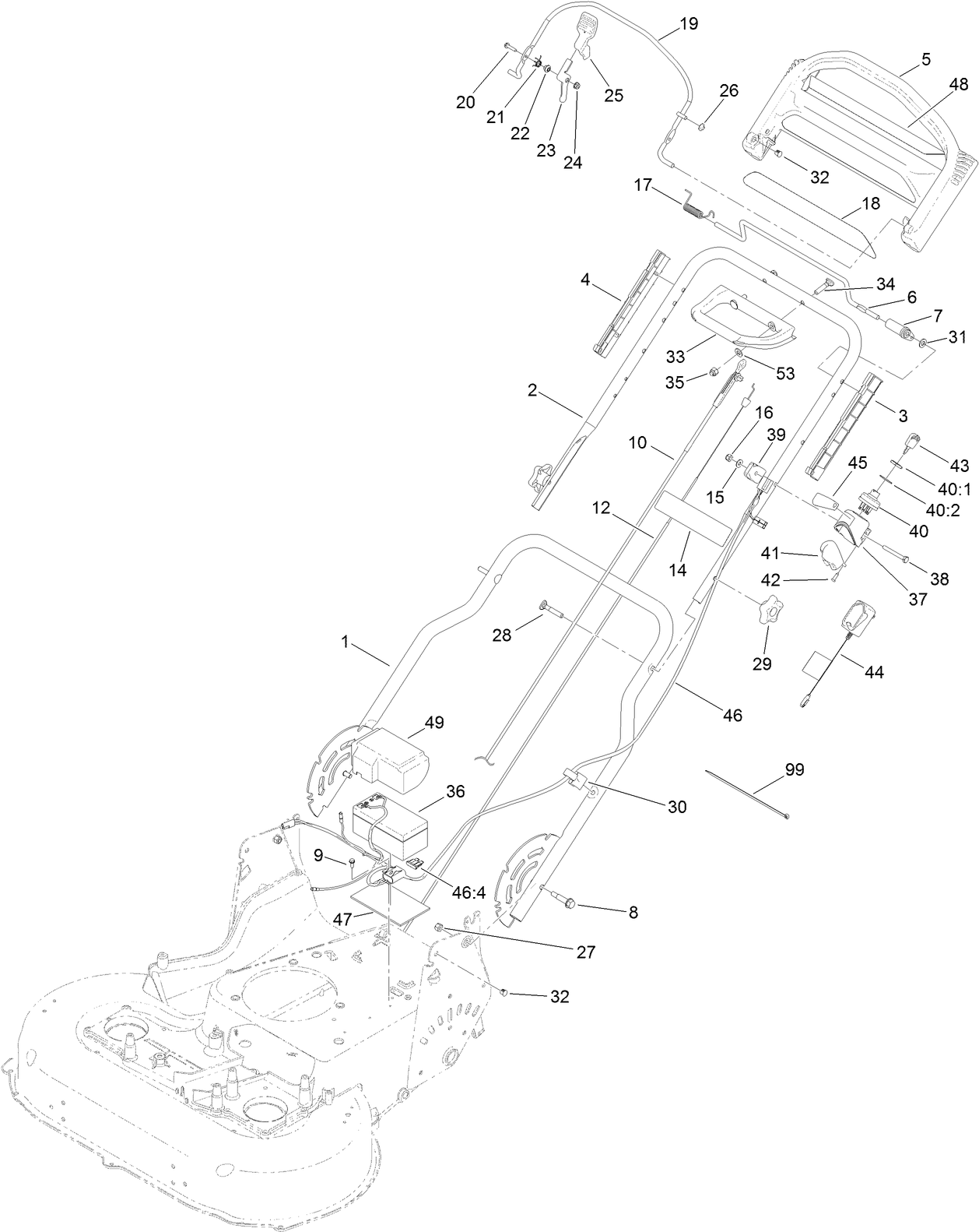 Handle and Electrical Assembly