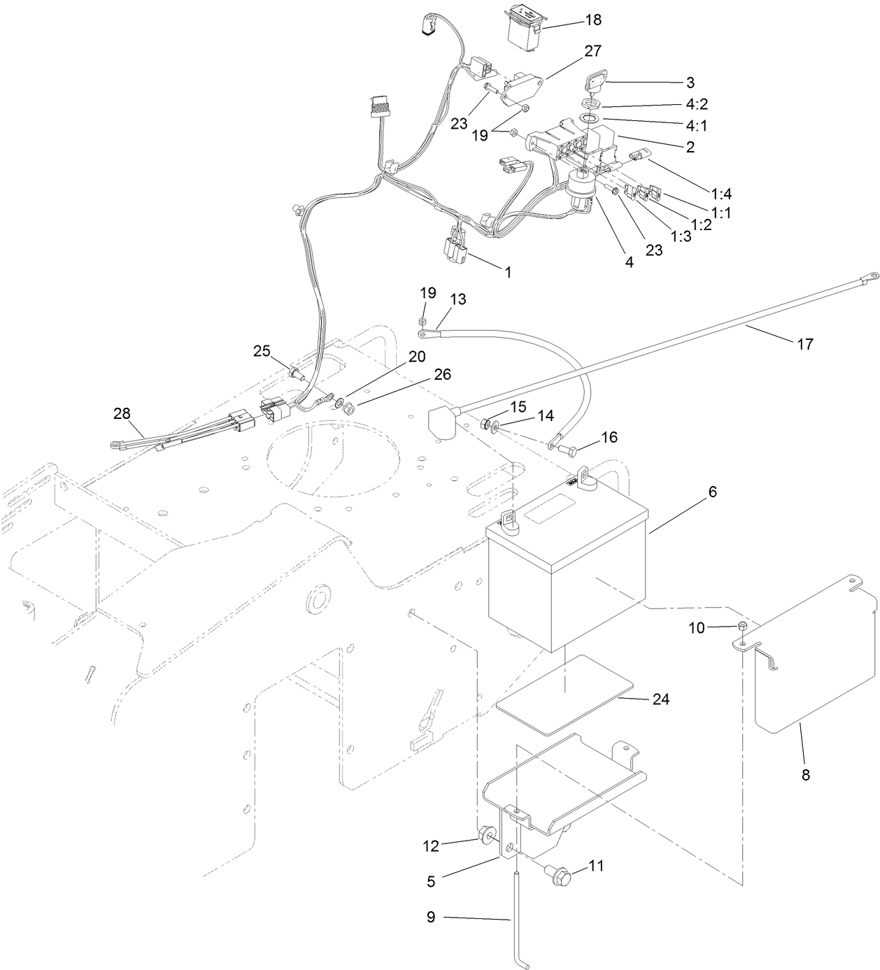 Battery and Electrical Assembly