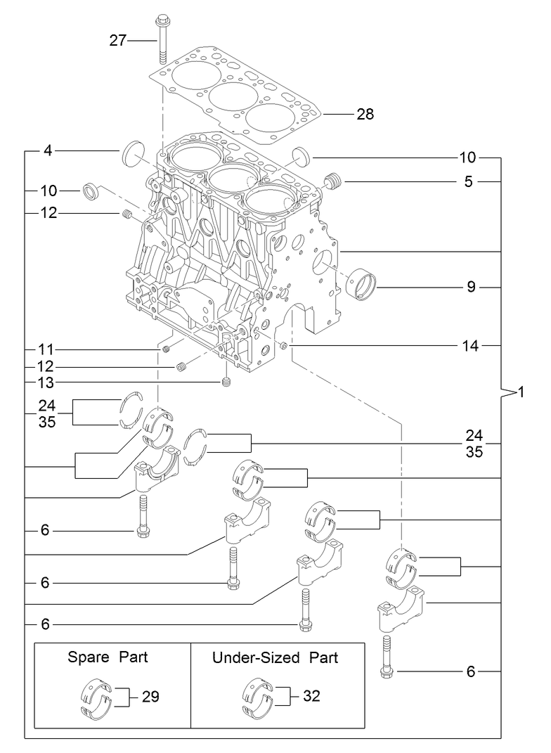 Cylinder Block Assembly