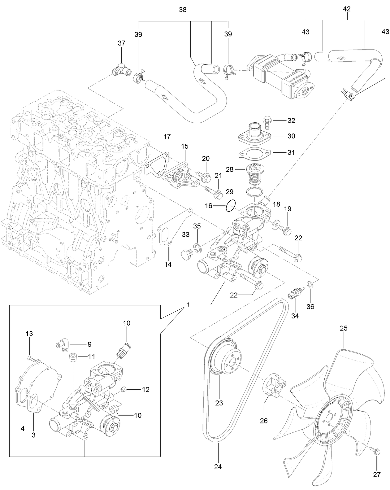 Cooling Water System Assembly