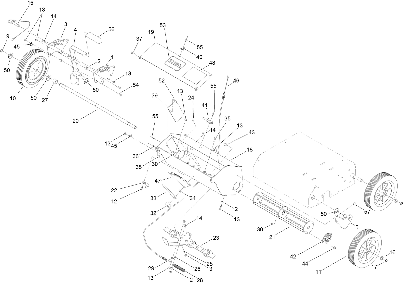 Wheel and Height Adjust Assembly