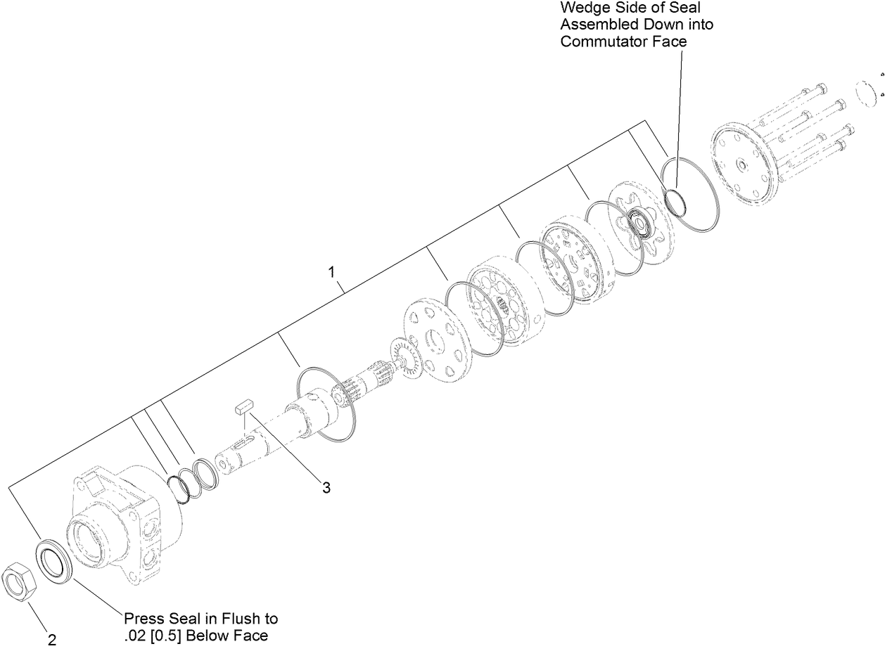 Hydraulic Motor Assembly No. 117-3285 (CW)