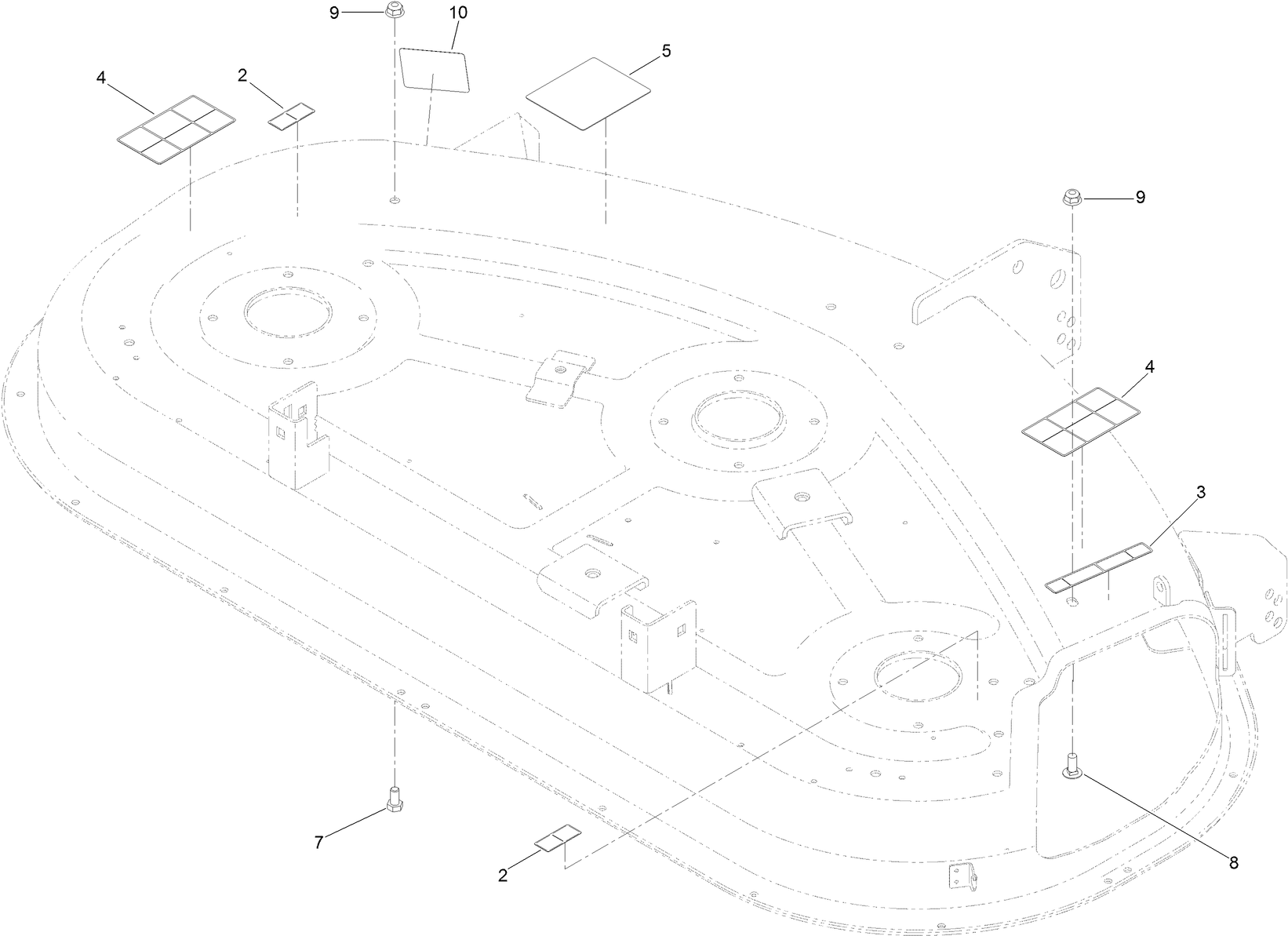 50 Inch Deck Decal Assembly No. 119-8841