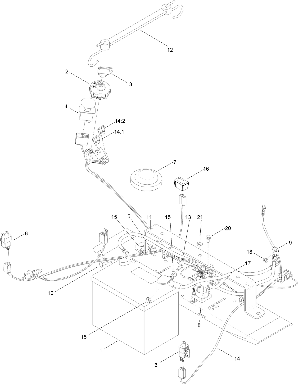 Battery and Electrical Assembly
