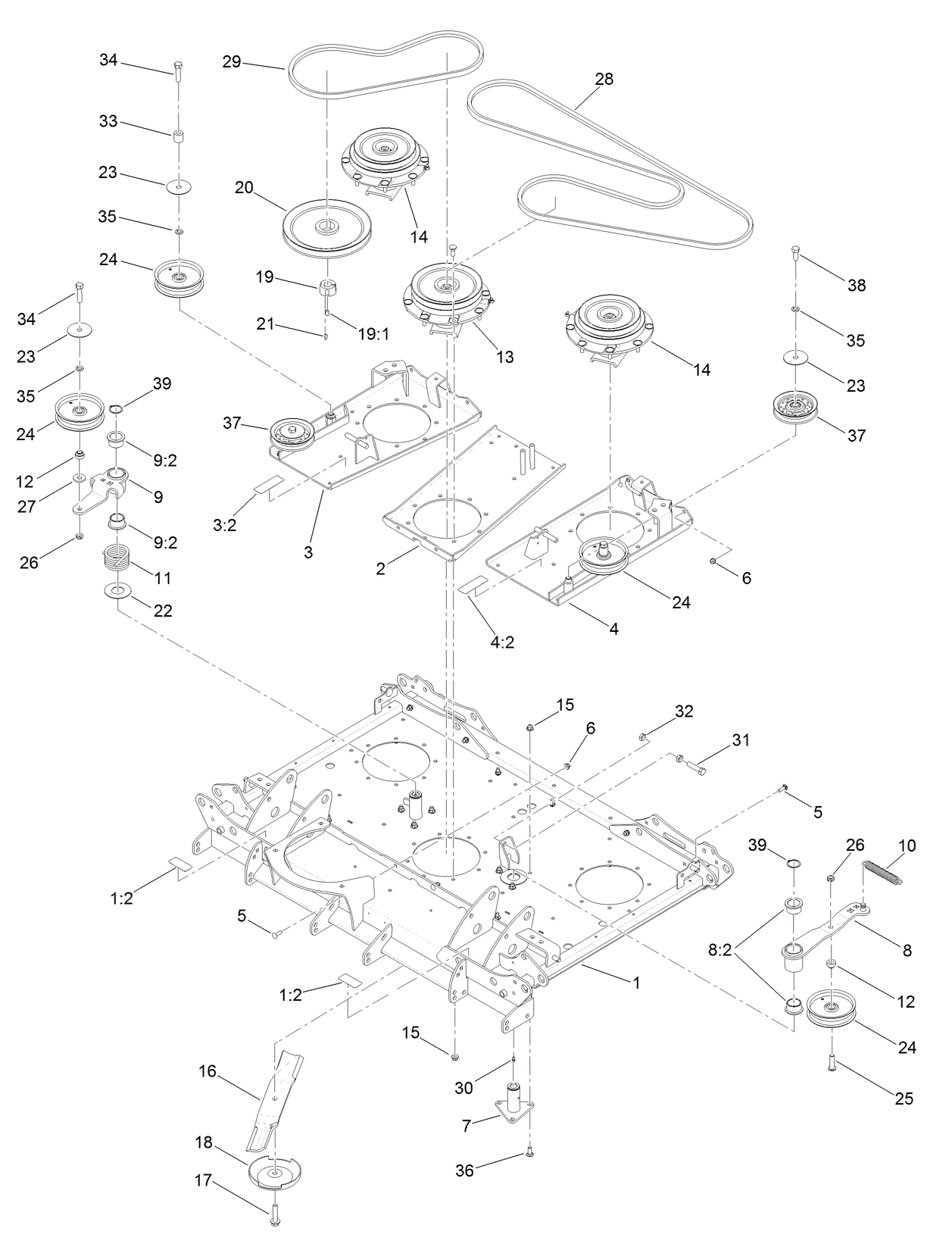Center Deck Assembly