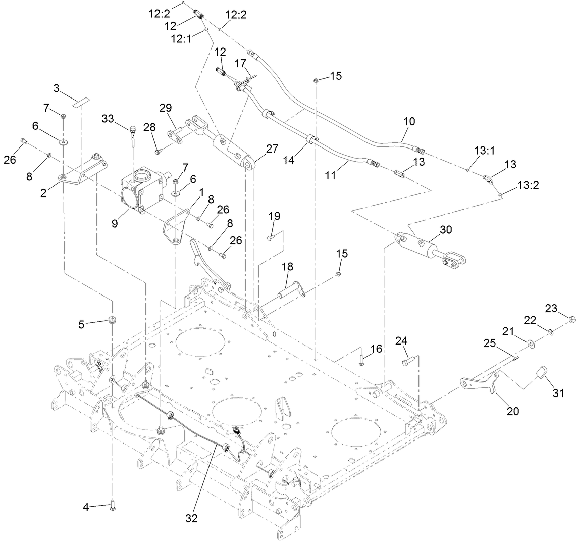 Gearbox and Hydraulics Assembly